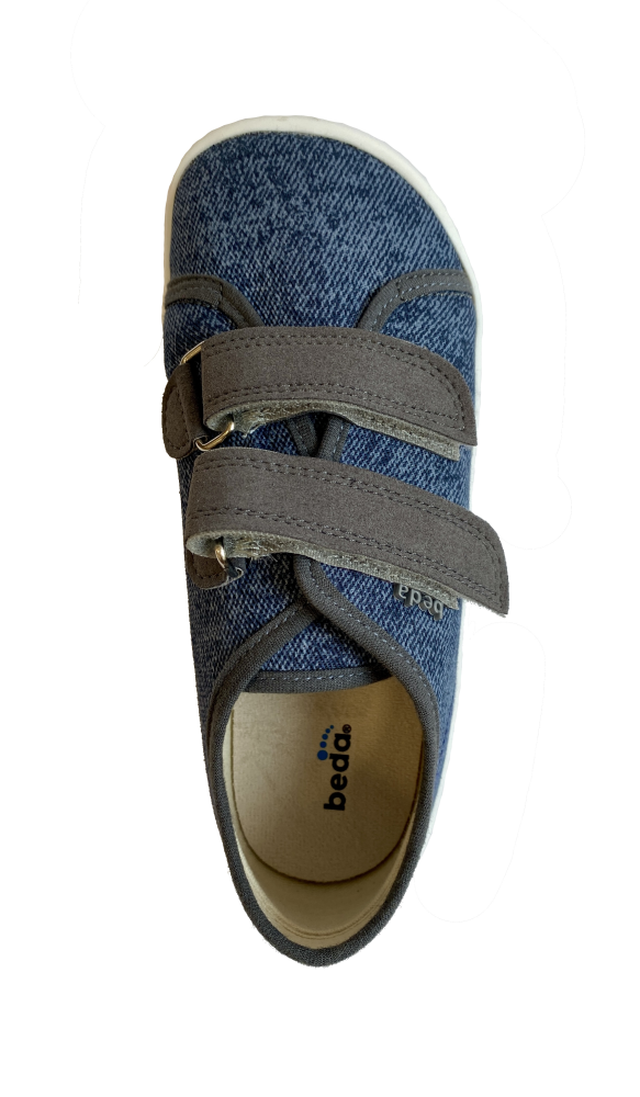 Beda barefoot plátěné tenisky Denim_1